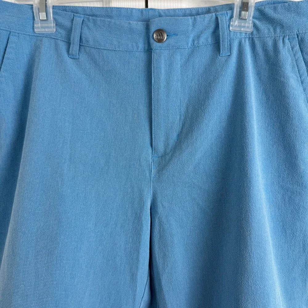 Adidas Golf Shorts Blue‎ Performance Stretch 34 Lightweight Casual Summer Men